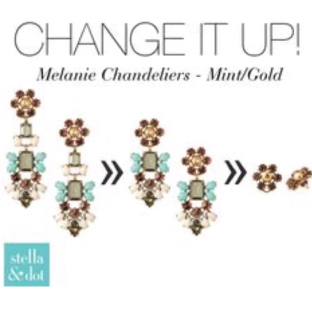 :: Stella & Dot Gorgeous Melanie[3in1]Chandeliers - Picture 2 of 8